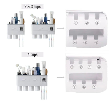 SleekGrip® Wall-Mounted Toothbrush Organizer - Sprinting Home