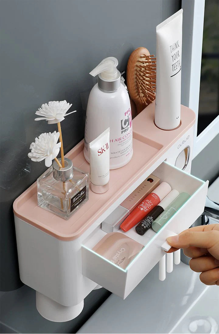 SleekGrip® Wall-Mounted Toothbrush Organizer - Sprinting Home
