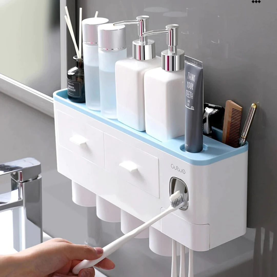 SleekGrip® Wall-Mounted Toothbrush Organizer - Sprinting Home