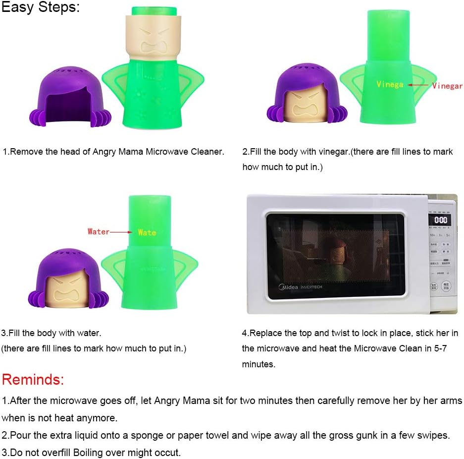 Angry Mama Microwave Oven Steam Cleaner