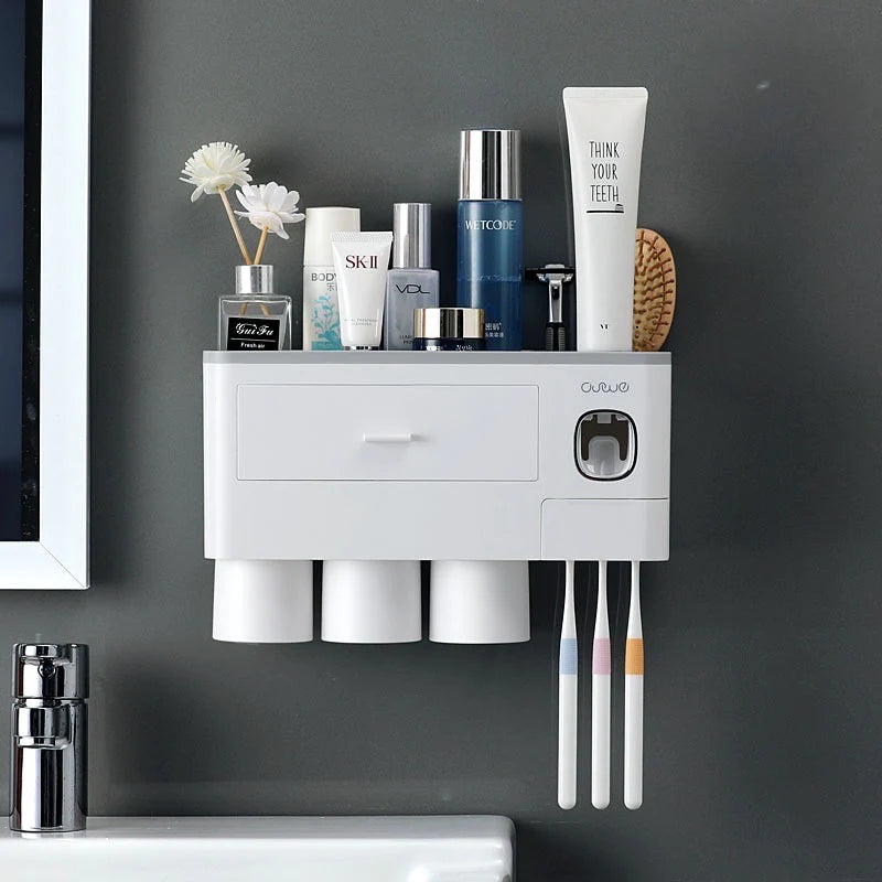 SleekGrip® Wall-Mounted Toothbrush Organizer - Sprinting Home