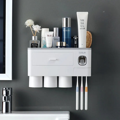 SleekGrip® Wall-Mounted Toothbrush Organizer - Sprinting Home