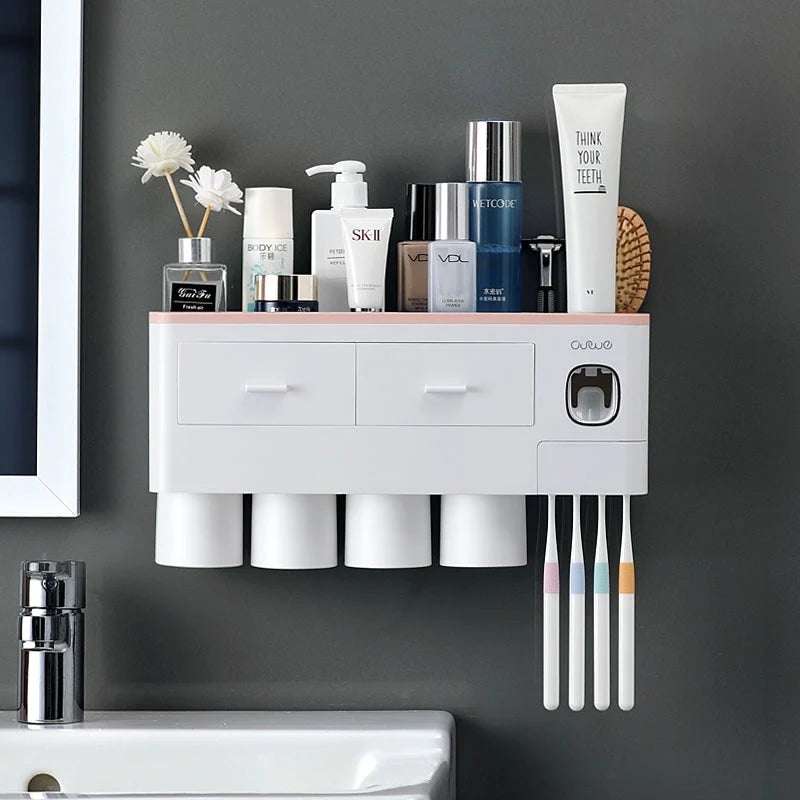 SleekGrip® Wall-Mounted Toothbrush Organizer - Sprinting Home