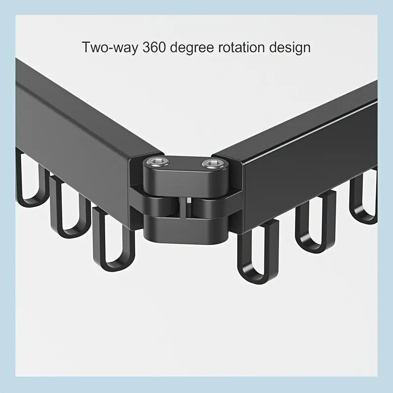 FlexiDry Space-Saving Wall-Mounted Foldable Drying Rack