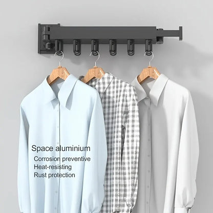 FlexiDry Space-Saving Wall-Mounted Foldable Drying Rack