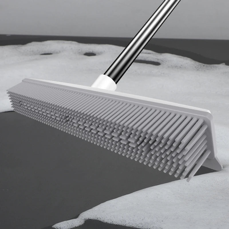 EcoClean Pet Hair Rubber Broom