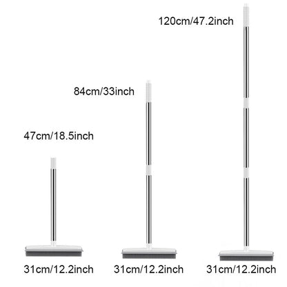EcoClean Pet Hair Rubber Broom