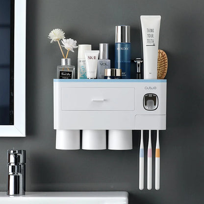 SleekGrip® Wall-Mounted Toothbrush Organizer - Sprinting Home
