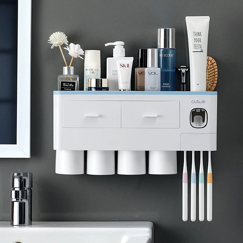 SleekGrip® Wall-Mounted Toothbrush Organizer - Sprinting Home