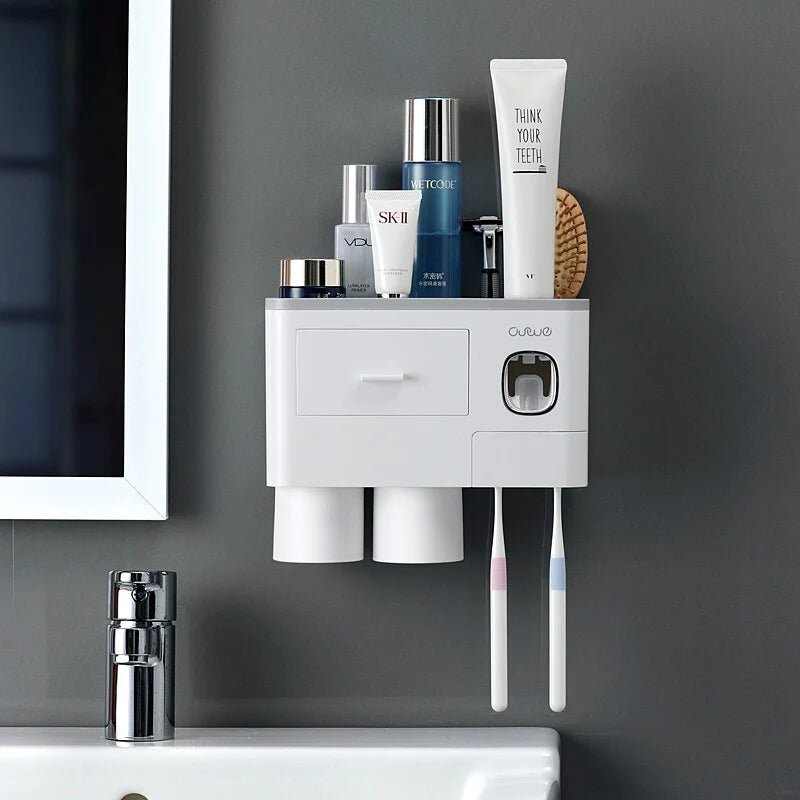 SleekGrip® Wall-Mounted Toothbrush Organizer - Sprinting Home