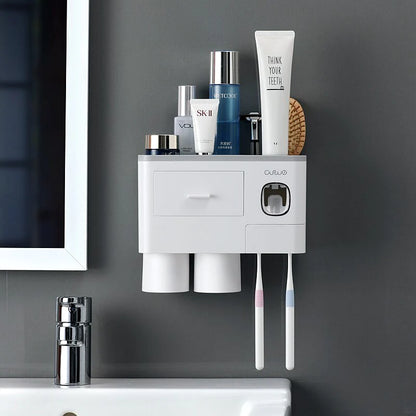 SleekGrip® Wall-Mounted Toothbrush Organizer - Sprinting Home