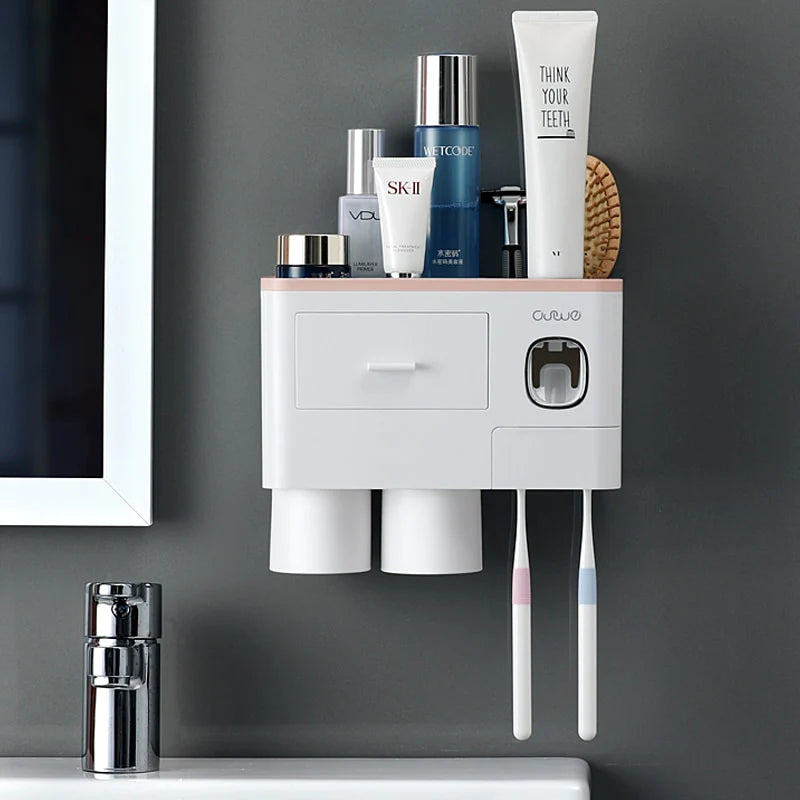 SleekGrip® Wall-Mounted Toothbrush Organizer - Sprinting Home