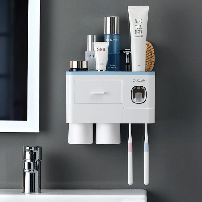 SleekGrip® Wall-Mounted Toothbrush Organizer - Sprinting Home