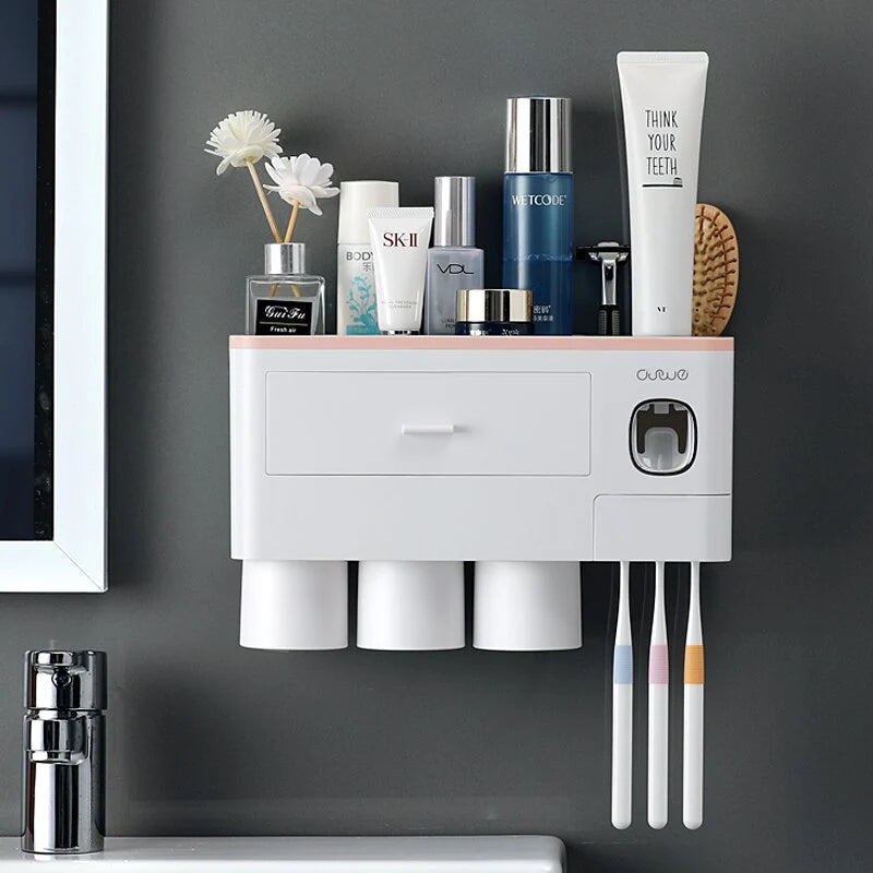 SleekGrip® Wall-Mounted Toothbrush Organizer - Sprinting Home