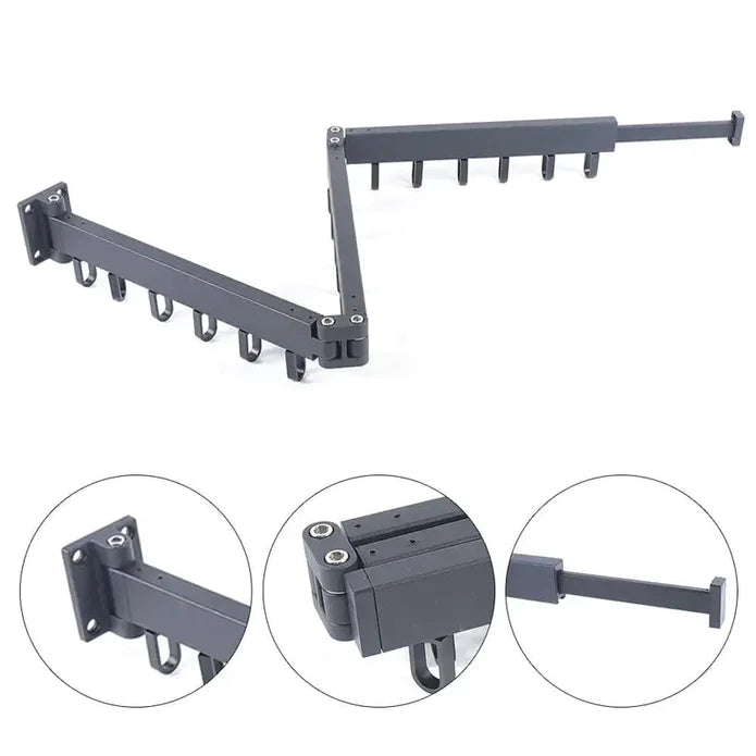 FlexiDry Space-Saving Wall-Mounted Foldable Drying Rack