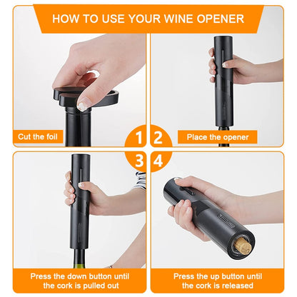 Rechargeable Electric Wine Bottle Opener - Sprinting Home